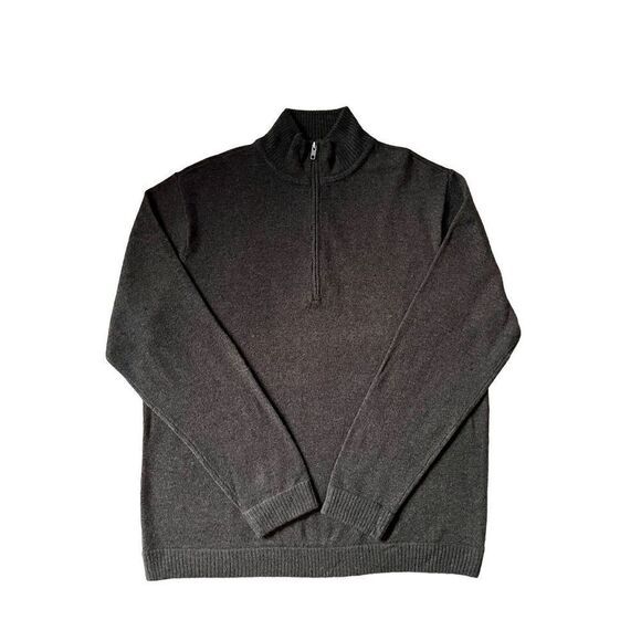 NWOT Patagonia Lambswool Pullover Mens XL Brown  1/4 Zip Knit Sweater Classic Ou - Picture 1 of 8